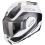 Casque Modular Scorpion Exo Tech Evo Pro Commuta White Silver