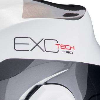 Scorpion Exo Tech Evo Pro Commuta White Silver + Kit Bluetooth Lokui K30