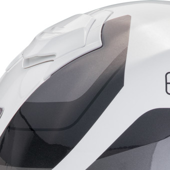 Scorpion Exo Tech Evo Pro Commuta White Silver + Kit Bluetooth Lokui K30