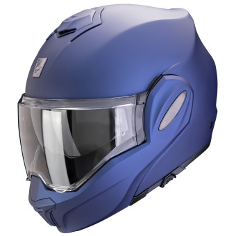 Scorpion Exo Tech Evo Pro Solid Blue Matt + Kit bluetooth Exo-Com Link-1C