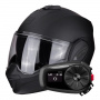 Casque Modular Scorpion Exo Tech Evo Solid Matt Black + Kit Bluetooth 5S
