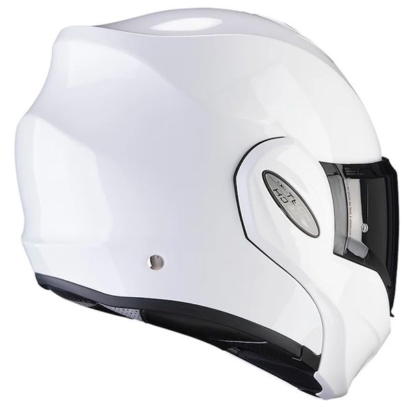 Scorpion Exo Tech Evo Solid White + Kit bluetooth 5R Lite