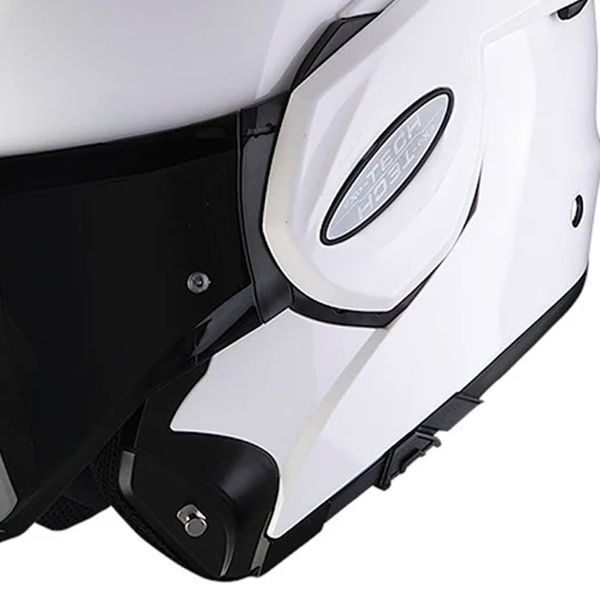Scorpion Exo Tech Evo Solid White + Kit bluetooth 5R Lite