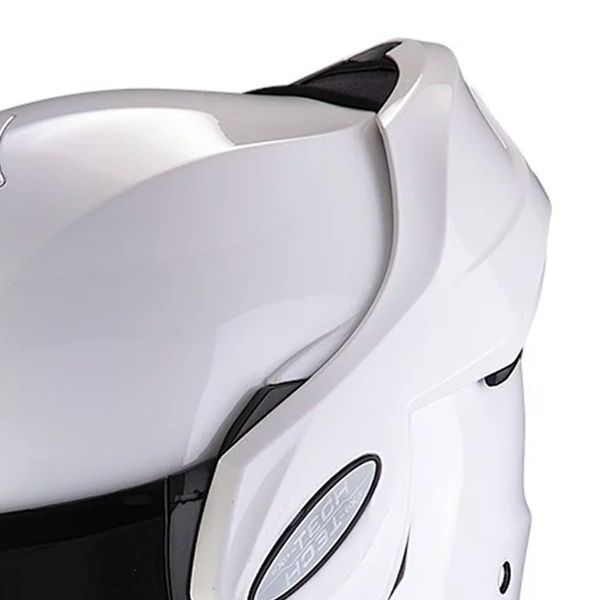 Scorpion Exo Tech Evo Solid White + Kit bluetooth 5R Lite