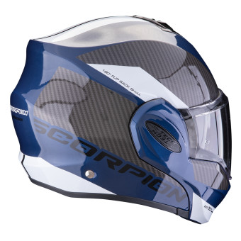 Scorpion Exo Tech Evo Team Blue Black White + Kit bluetooth Exo-Com Link-1