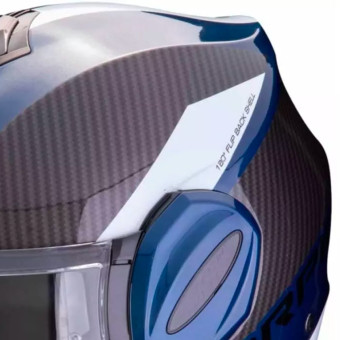 Scorpion Exo Tech Evo Team Blue Black White + Kit Bluetooth Lokui K30