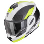 Casque Modular Scorpion Exo Tech Evo Team White Yellow Fluo