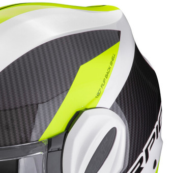 Scorpion Exo Tech Evo Team White Yellow Fluo + Kit bluetooth Exo-Com Link-1C