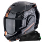 Casque Modular Scorpion Exo Tech Evo Traveller Black Copper + Kit bluetooth Exo-Com Link-1C