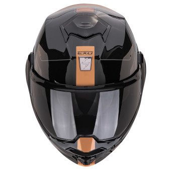 Scorpion Exo Tech Evo Traveller Black Copper + Kit bluetooth Exo-Com Link-1C