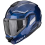 Casque Modular Scorpion Exo-Tech II Dash Blue Black White