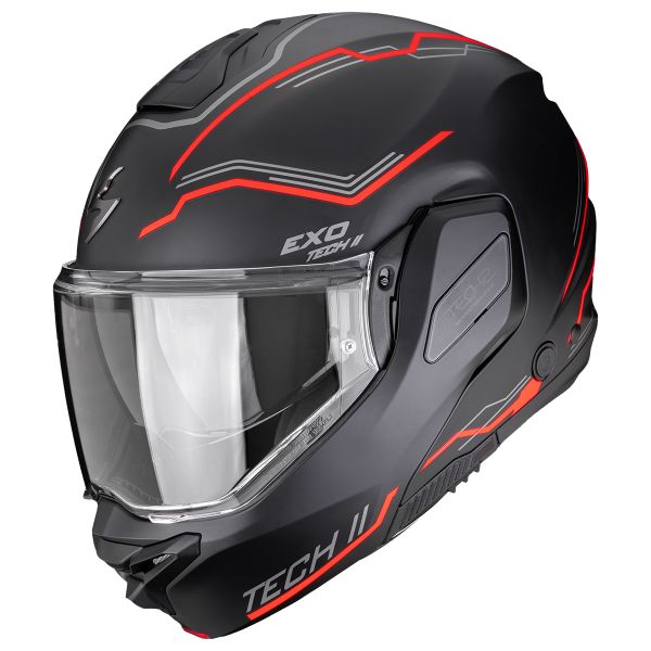 Modular Scorpion Exo-Tech II Dash Matt Black Silver Red