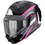 Casque Modular Scorpion Exo-Tech II Passager Black Silver Pink