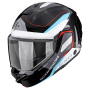 Casque Modular Scorpion Exo-Tech II Passager Black White Blue