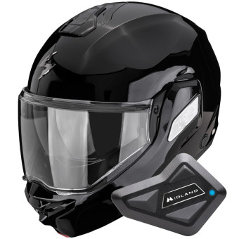 Modular Scorpion Exo-Tech II Solid Black + Kit Bluetooth BT Mini