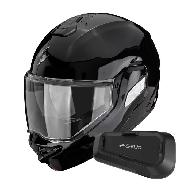Modular Scorpion Exo-Tech II Solid Black + Kit Bluetooth Spirit