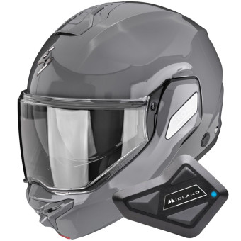 Modular Scorpion Exo-Tech II Solid Cement Grey + Kit Bluetooth BT Mini