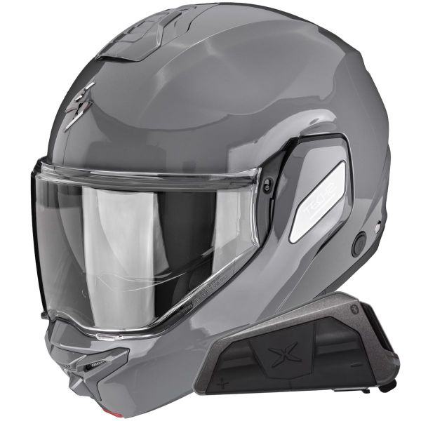 Modular Scorpion Exo-Tech II Solid Cement Grey + Kit bluetooth Exo-Com Link-1