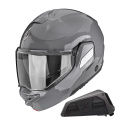 Pack Exo-Tech II Solid Cement Grey + Kit bluetooth Exo-Com Link-1