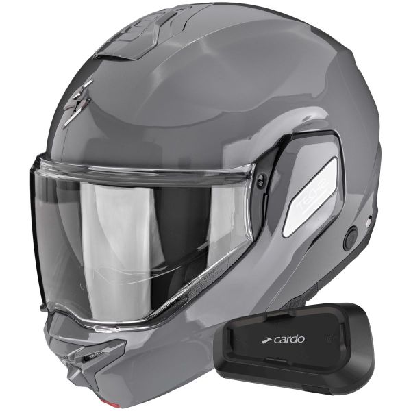 Modular Scorpion Exo-Tech II Solid Cement Grey + Kit Bluetooth Spirit