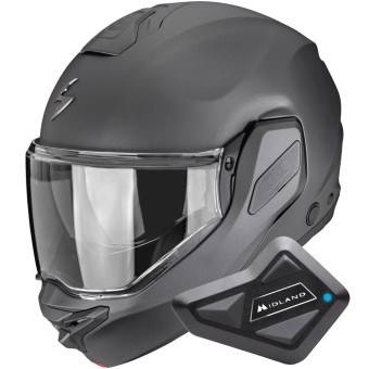 Modular Scorpion Exo-Tech II Solid Matt Anthracite + Kit Bluetooth BT Mini