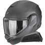 Casque Modular Scorpion Exo-Tech II Solid Matt Anthracite + Kit bluetooth Exo-Com Link-1
