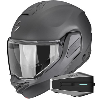 Modular Scorpion Exo-Tech II Solid Matt Anthracite + Kit Bluetooth Vortex HD