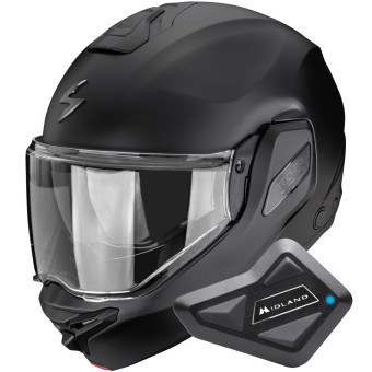 Modular Scorpion Exo-Tech II Solid Matt Black + Kit Bluetooth BT Mini