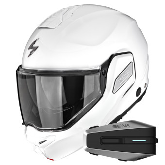 Modular Scorpion Exo-Tech II Solid White + Kit Bluetooth Vortex HD