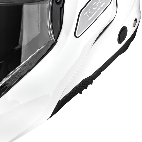 Scorpion Exo-Tech II Solid White + Kit bluetooth Exo-Com Link-1