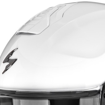 Scorpion Exo-Tech II Solid White + Kit bluetooth Exo-Com Link-1