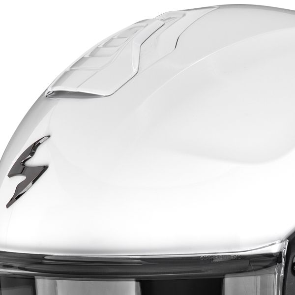 Scorpion Exo-Tech II Solid White + Kit bluetooth Exo-Com Link-1