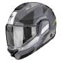 Casque Modular Scorpion Exo-Tech II Void Silver Neon Yellow