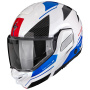 Casque Modular Scorpion Exo-Tech II Void White Blue Silver