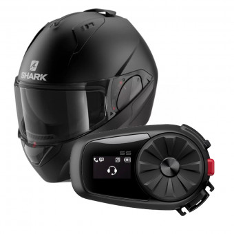 Modular Shark EVO GT Blank Mat KMA + Kit Bluetooth 5S