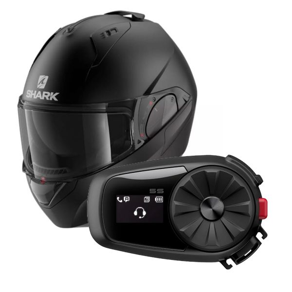 Modular Shark EVO GT Blank Mat KMA + Kit Bluetooth 5S