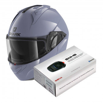 Modular Shark EVO GT Blank S01 + Kit Bluetooth Sena SMH5