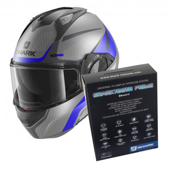 Modular Shark EVO GT Encke Mat ABK + Kit Bluetooth Sharktooth Prime