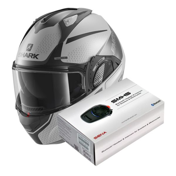 Modular Shark EVO GT Encke Mat SAK + Kit Bluetooth Sena SMH5