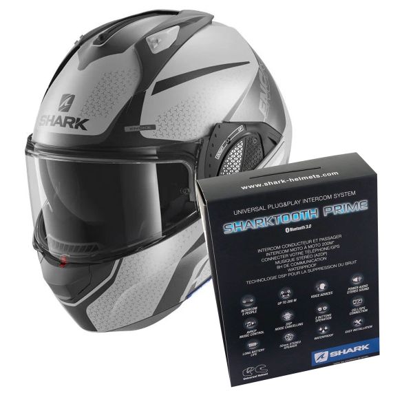 Modular Shark EVO GT Encke Mat SAK + Kit Bluetooth Sharktooth Prime