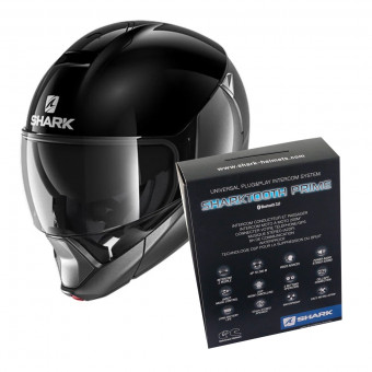 Modular Shark Evojet Dual Blank AKA + Kit Bluetooth Sharktooth Prime