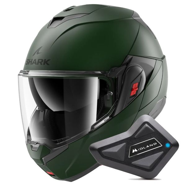 Modular Shark Oxo Blank Mat G02 + Kit Bluetooth BT Mini