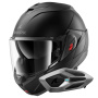 Casque Modular Shark Oxo Blank Mat KMA + Kit Bluetooth Sena for Shark Mesh Solo