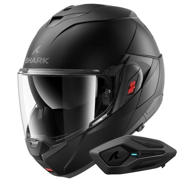 Modular Shark Oxo Blank Mat KMA + Kit Bluetooth Sena for Shark Modular Shark Oxo Blank Mat KMA + Kit Bluetooth Sena for Shark