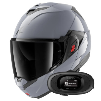 Casque Modular Shark Oxo Dark Shadow S05 + Kit bluetooth 5R Lite Solo Casque Modular Shark Oxo Dark Shadow S05 + Kit bluetooth 5R Lite Solo