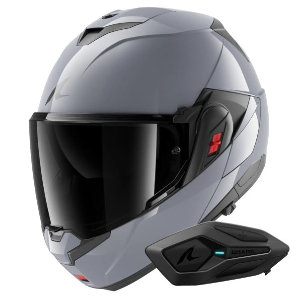 Modular Shark Oxo Dark Shadow S05 + Kit Bluetooth Sena for Shark Modular Shark Oxo Dark Shadow S05 + Kit Bluetooth Sena for Shark