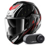 Casque Modular Shark Oxo Rydger KSR + Kit Bluetooth Lokui K30