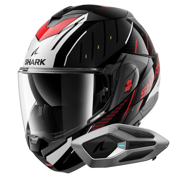Modular Shark Oxo Rydger KSR + Kit Bluetooth Sena for Shark Mesh Solo