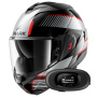 Casque Modular Shark Oxo Sikter KUS + Kit bluetooth 5R Lite Solo