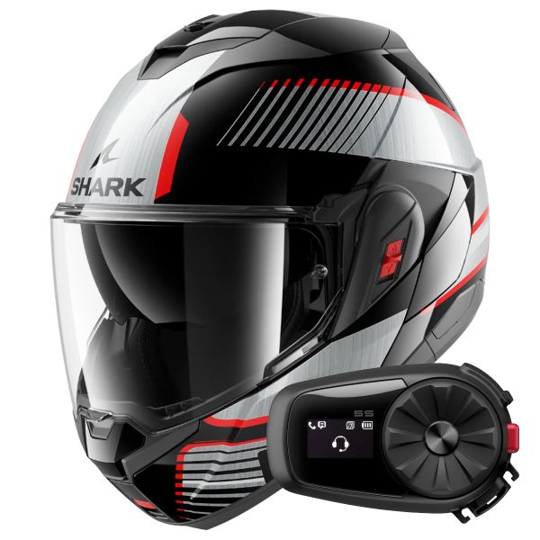 Modular Shark Oxo Sikter KUS + Kit Bluetooth 5S Solo Modular Shark Oxo Sikter KUS + Kit Bluetooth 5S Solo